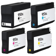 compatbile HP950XL HP 950 XL 951XL 951 Black / Cyan / Magenta / Yellow ink cartridge